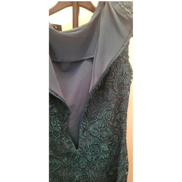 Ralph Lauren cocktail dress Teal Color - Picture 3 of 9